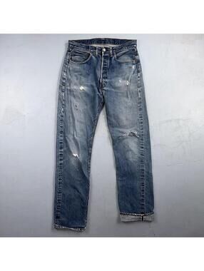 Levis 501 Big E Vintage 60s Redline Selvedge USA XX 1960s Jeans 66 Act 31x33